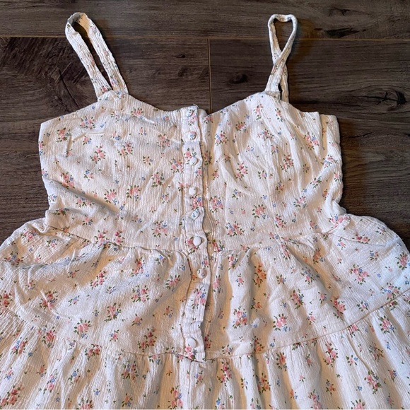 Storia Romper ditzy feminine floral 100% Cotton smocked back - Picture 2 of 12